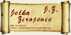 Jelka Zirojević vizit kartica